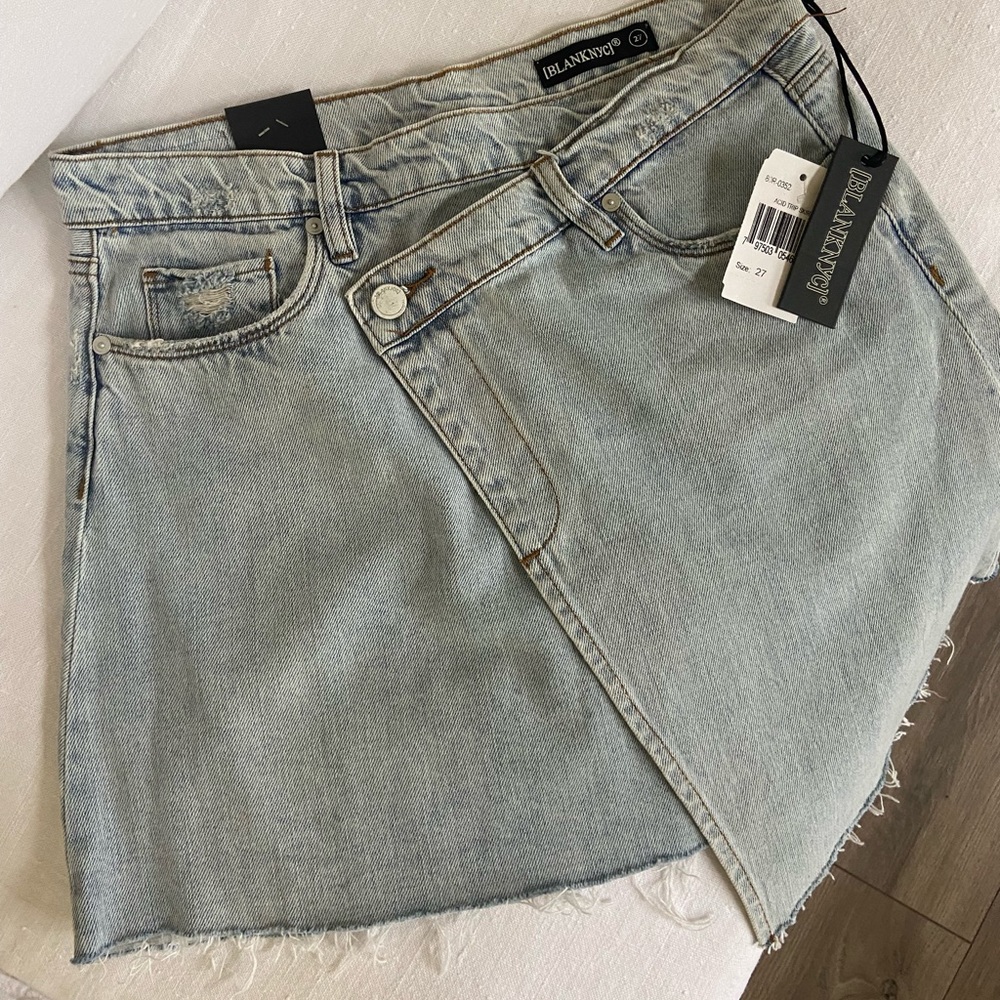BlankNYC asymmetrical Jean skirt 27